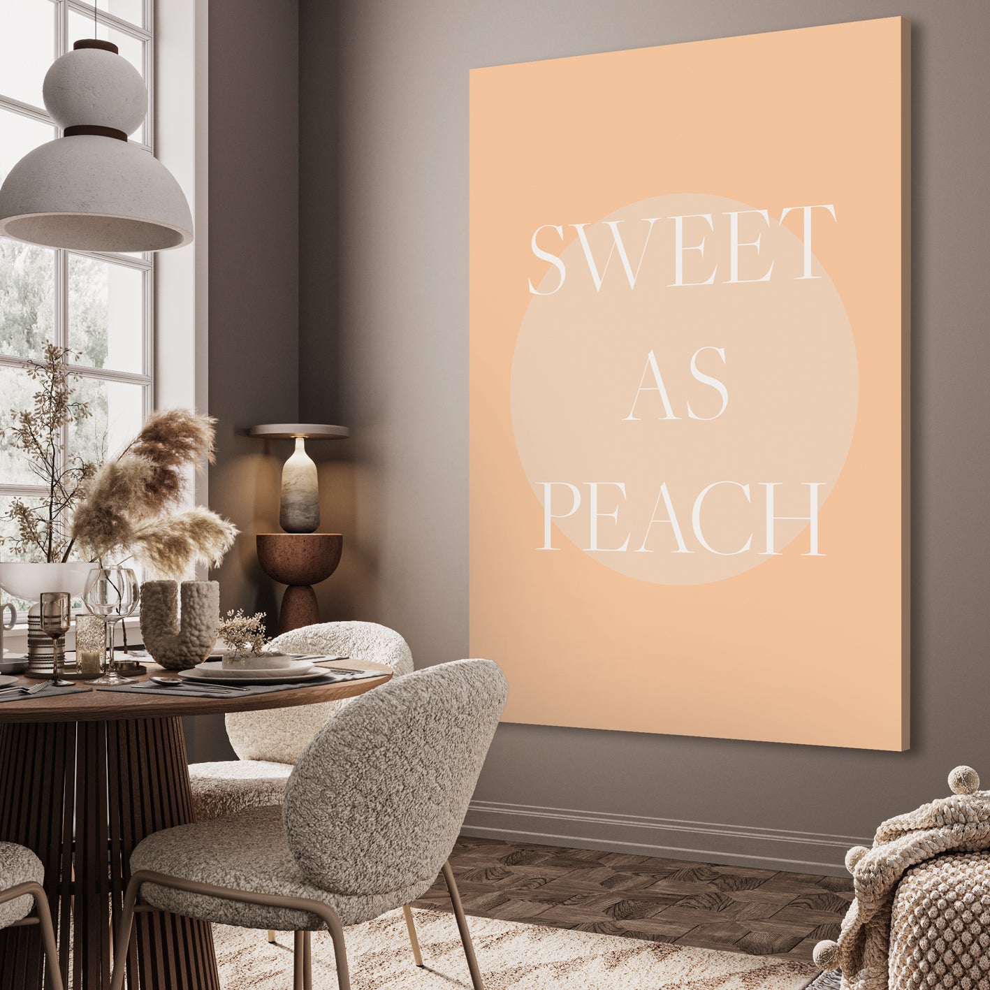 Ljuddämpande tavla - Sweet As Peach