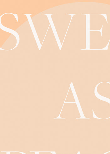 Ljuddämpande tavla - Sweet As Peach