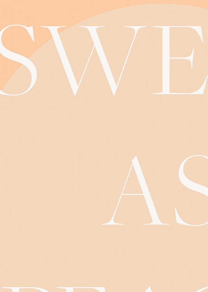 Ljuddämpande tavla - Sweet As Peach
