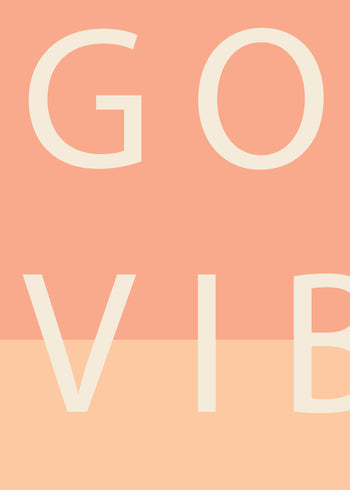 Ljuddämpande tavla - Good Vibes Only