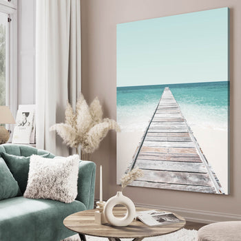 Canvastavla - Jetty on the beach