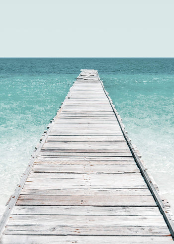 Canvastavla - Jetty on the beach