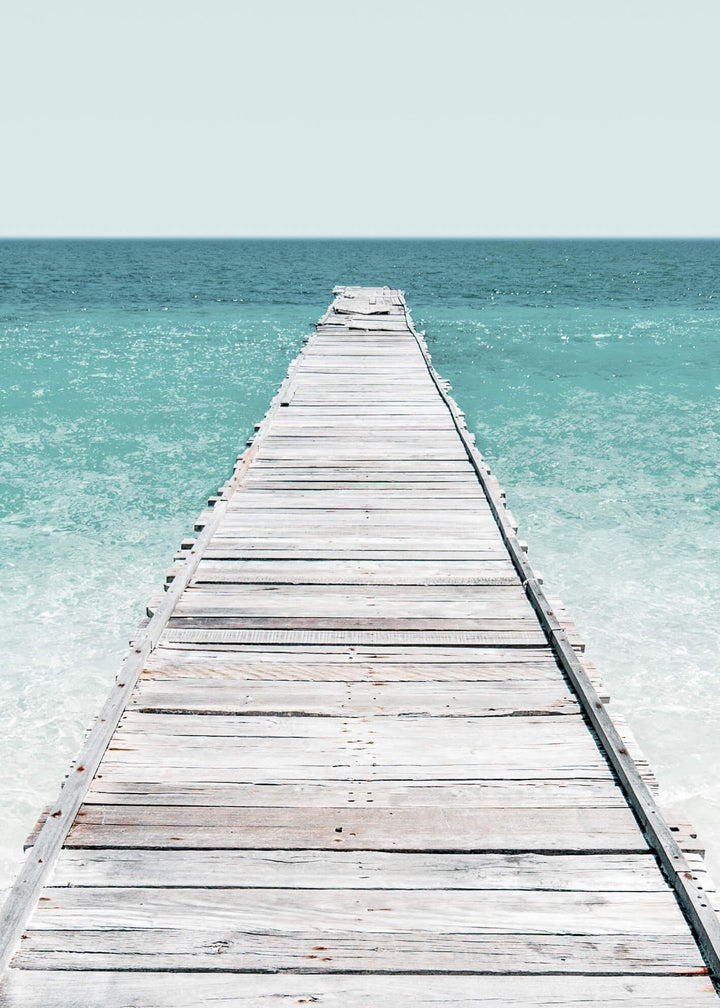 Canvastavla - Jetty on the beach