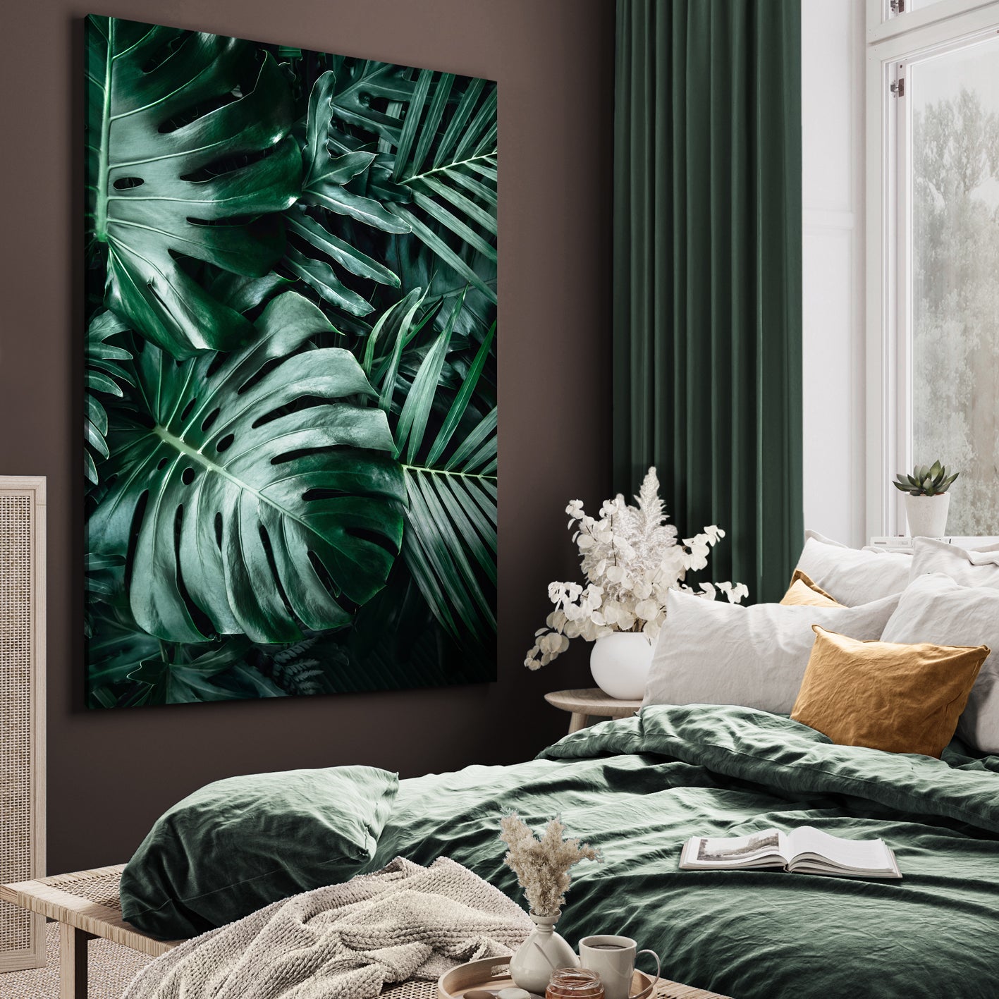 Ljuddämpande tavla - Monstera