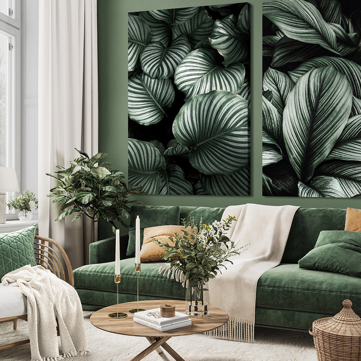 Canvastavla - Green Leavs