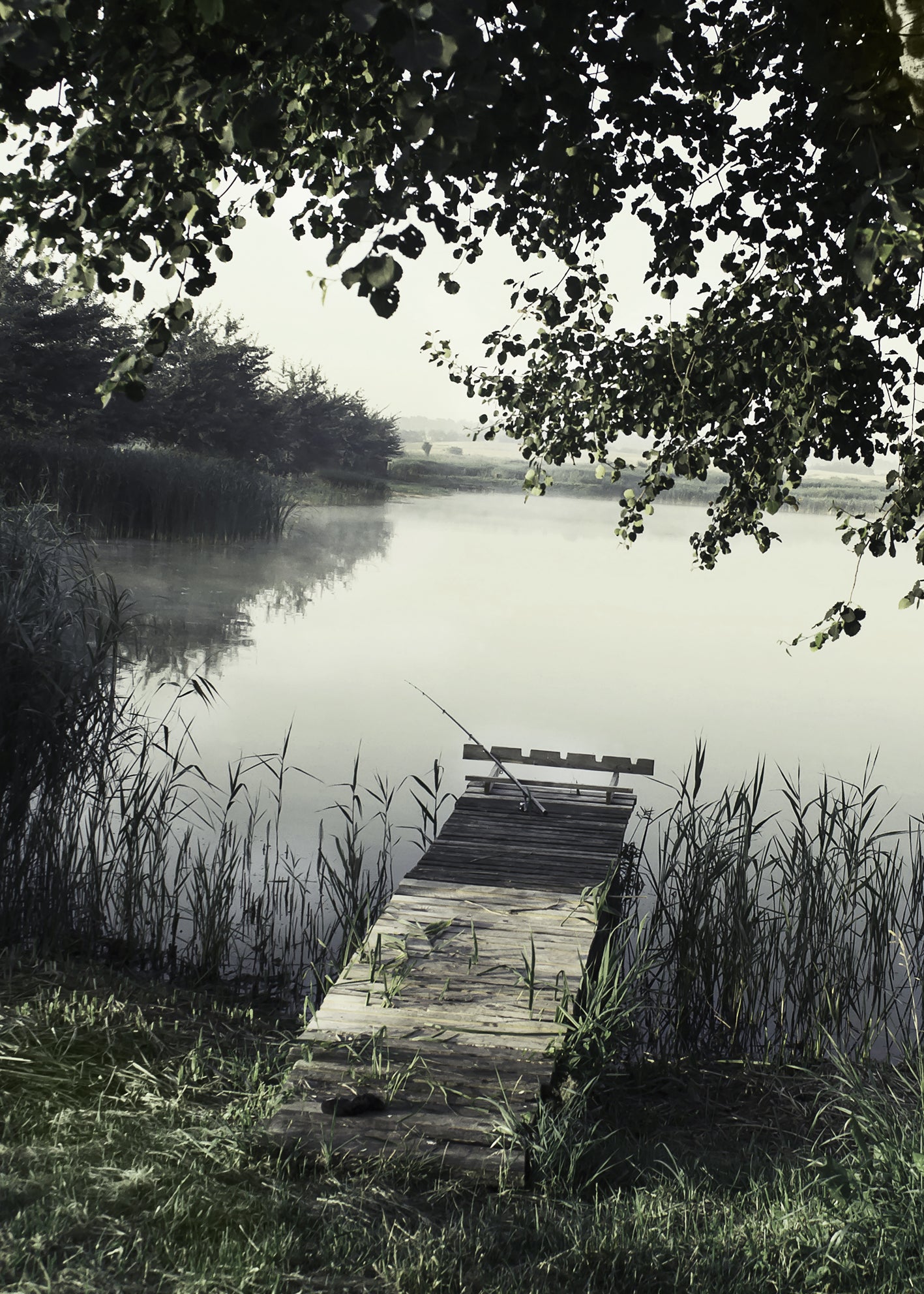 Ljuddämpande tavla - Fishing Bridge
