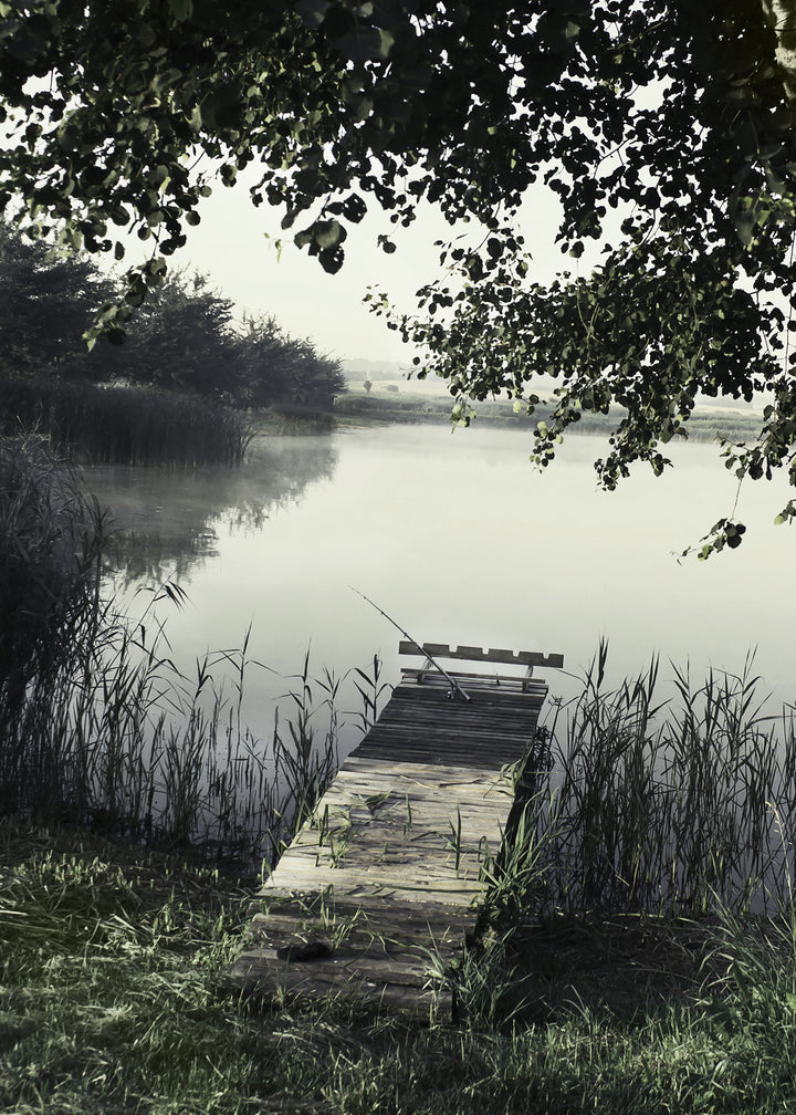Ljuddämpande tavla - Fishing Bridge