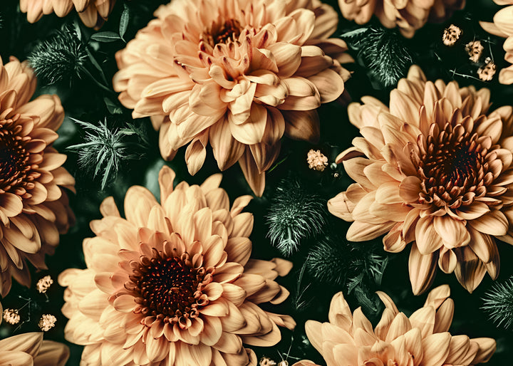 Ljuddämpande tavla - Baroque Flowers