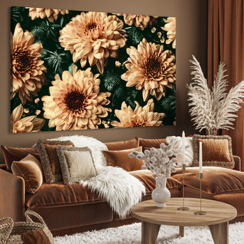 Ljuddämpande tavla - Baroque Flowers