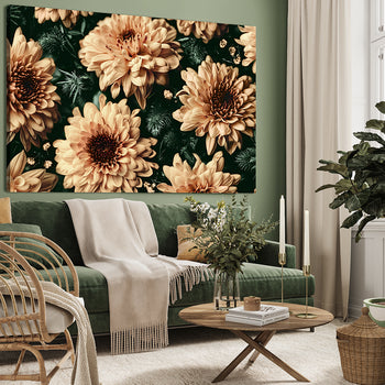 Ljuddämpande tavla - Baroque Flowers