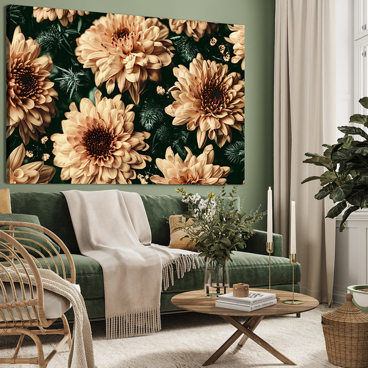 Ljuddämpande tavla - Baroque Flowers