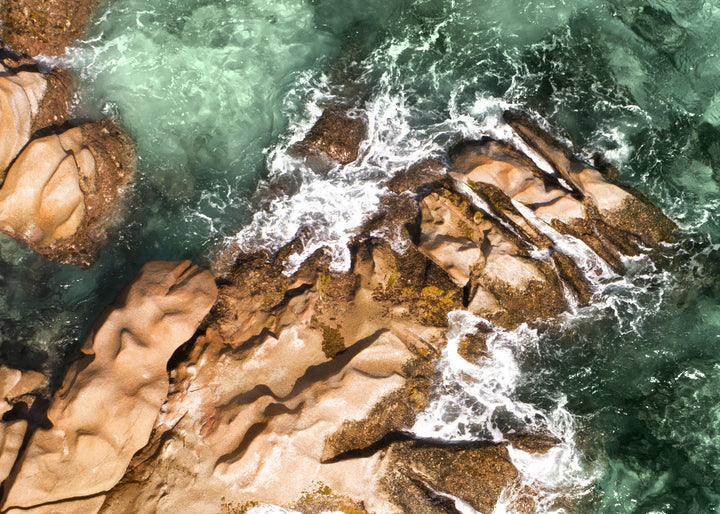 Ljuddämpande tavla - Waves and Rocks