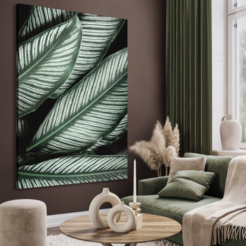 Canvastavla - Green Leaf