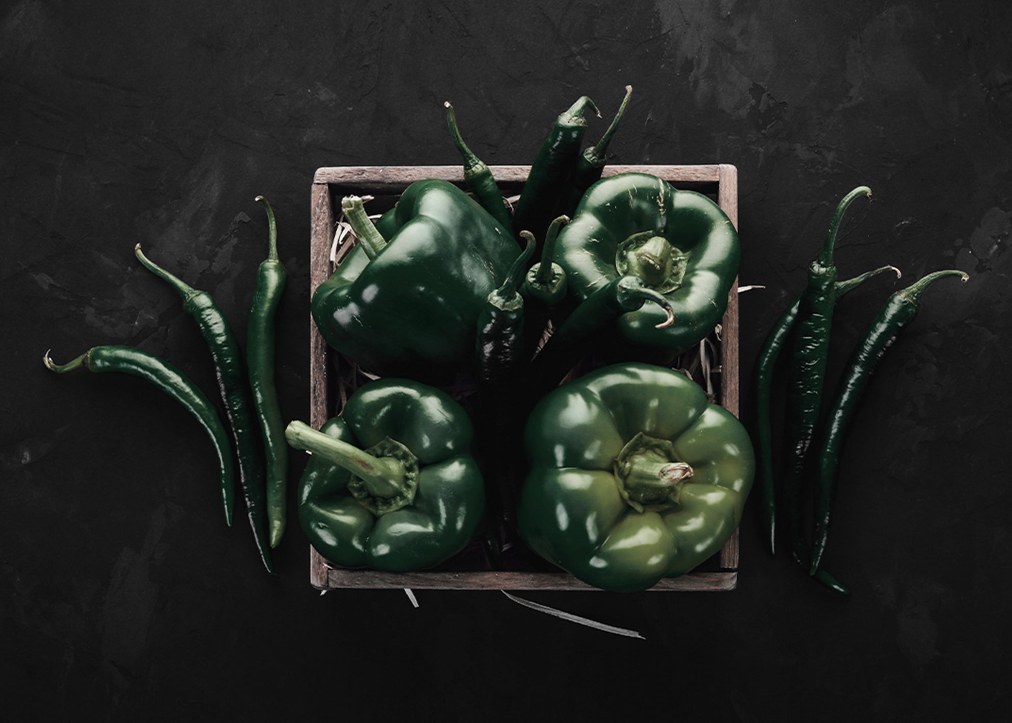 Canvastavla - Green Pepper