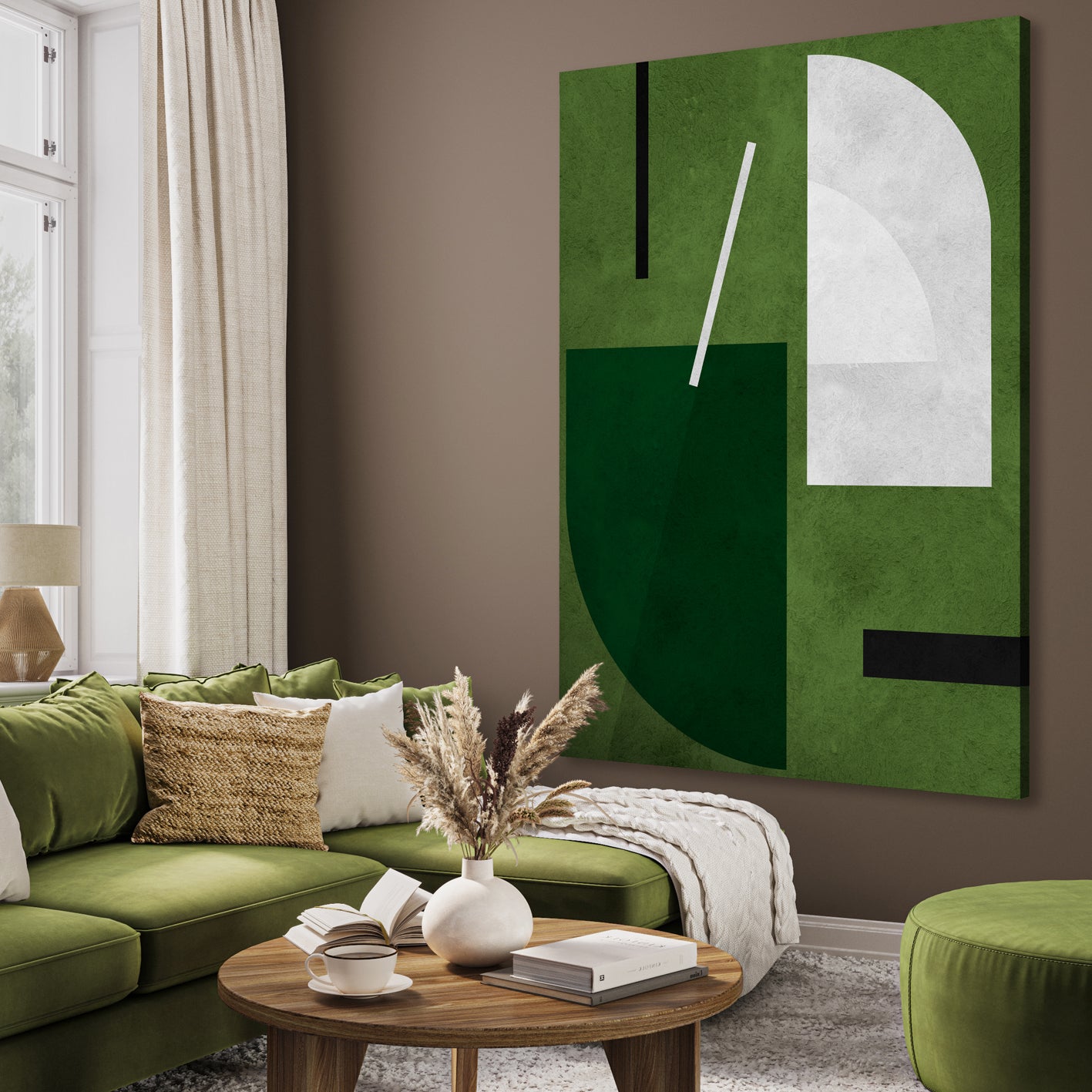Ljuddämpande tavla - Green Geometry