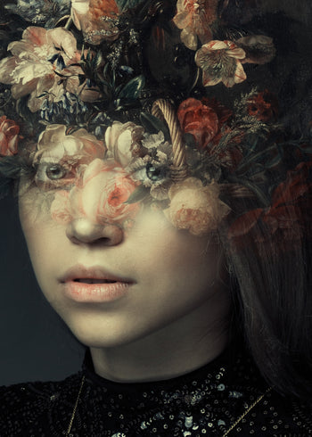 Ljuddämpande tavla - Floral Gaze