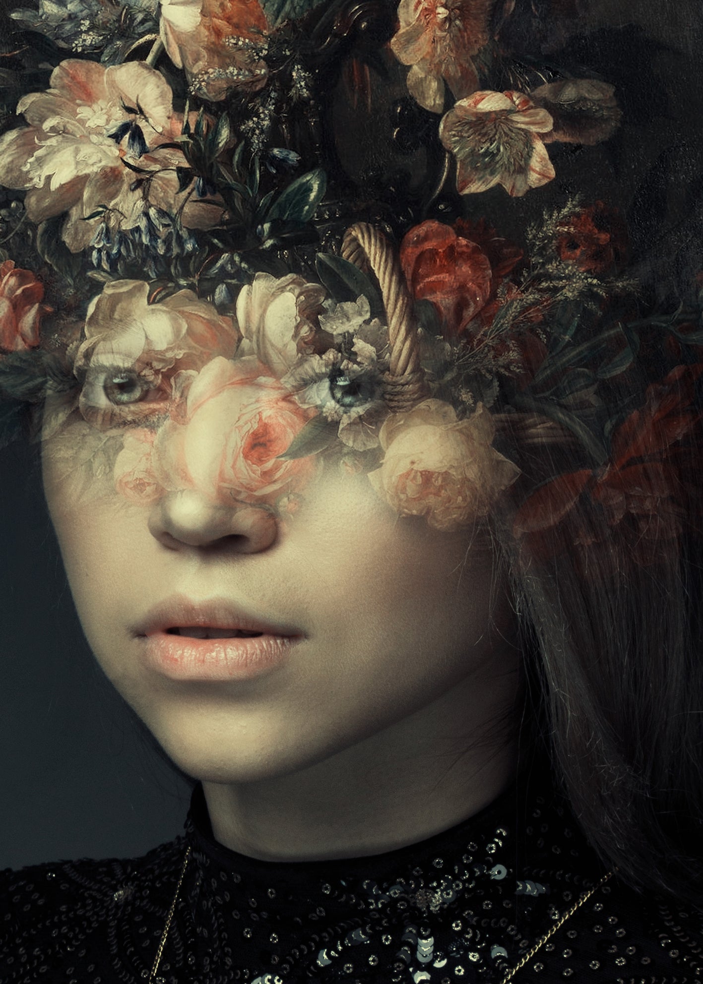 Ljuddämpande tavla - Floral Gaze