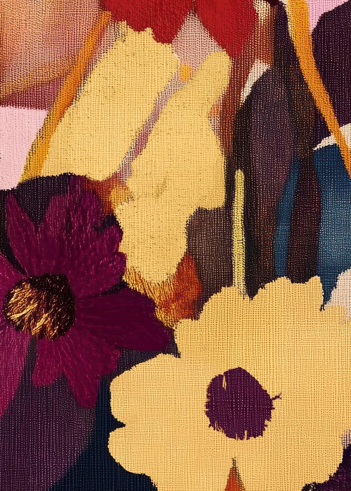 Ljuddämpande tavla - Fleurs