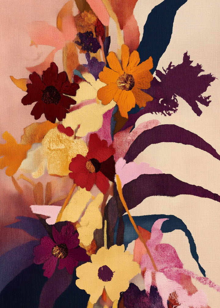 Ljuddämpande tavla - Fleurs