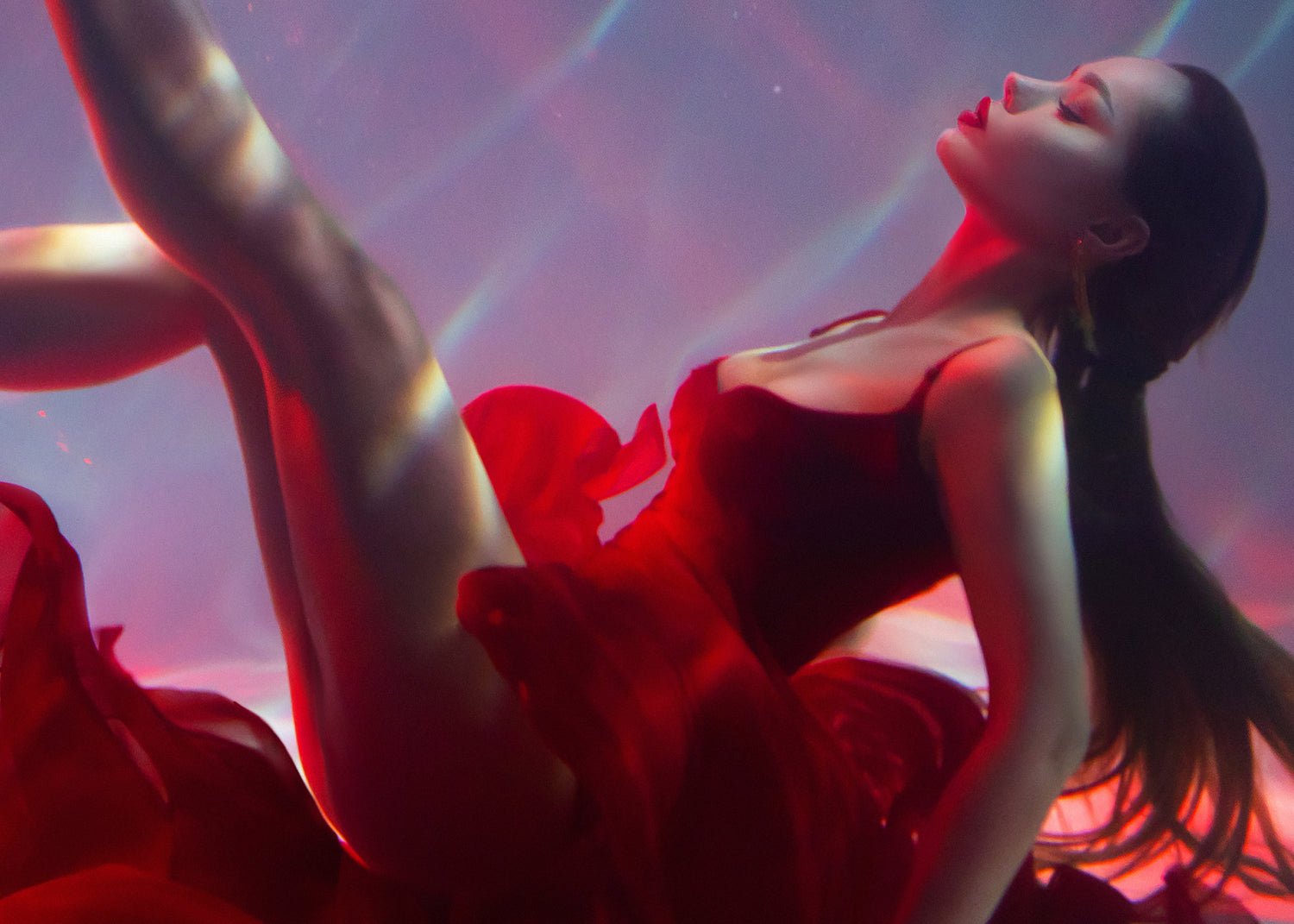 Ljuddämpande tavla - Floating in Scarlet