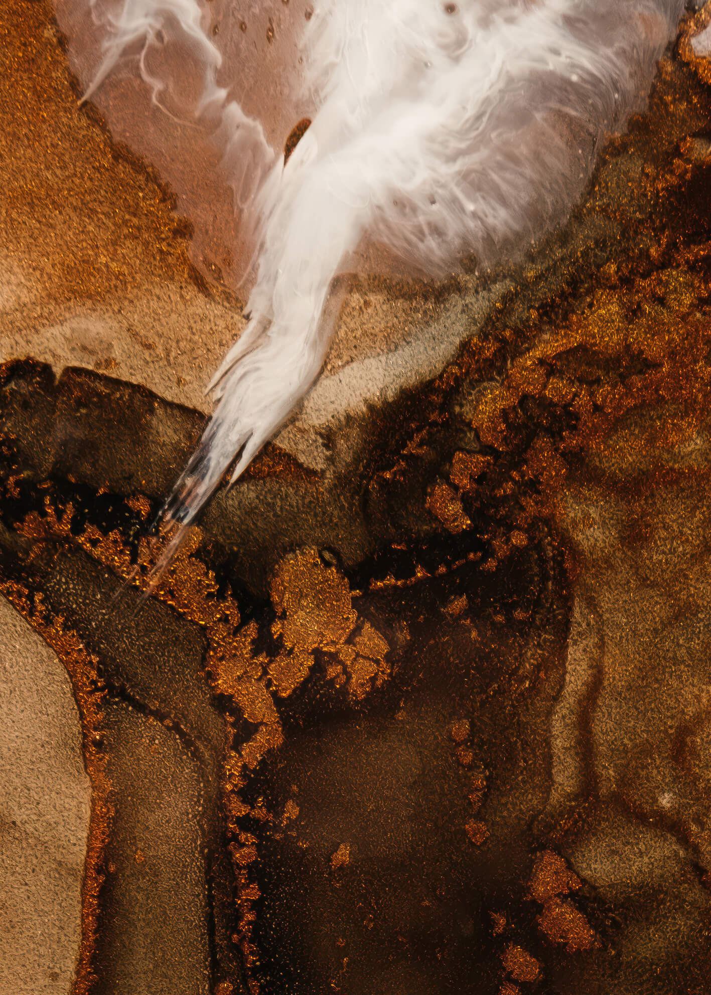 Ljuddämpande tavla - Rust and Flow