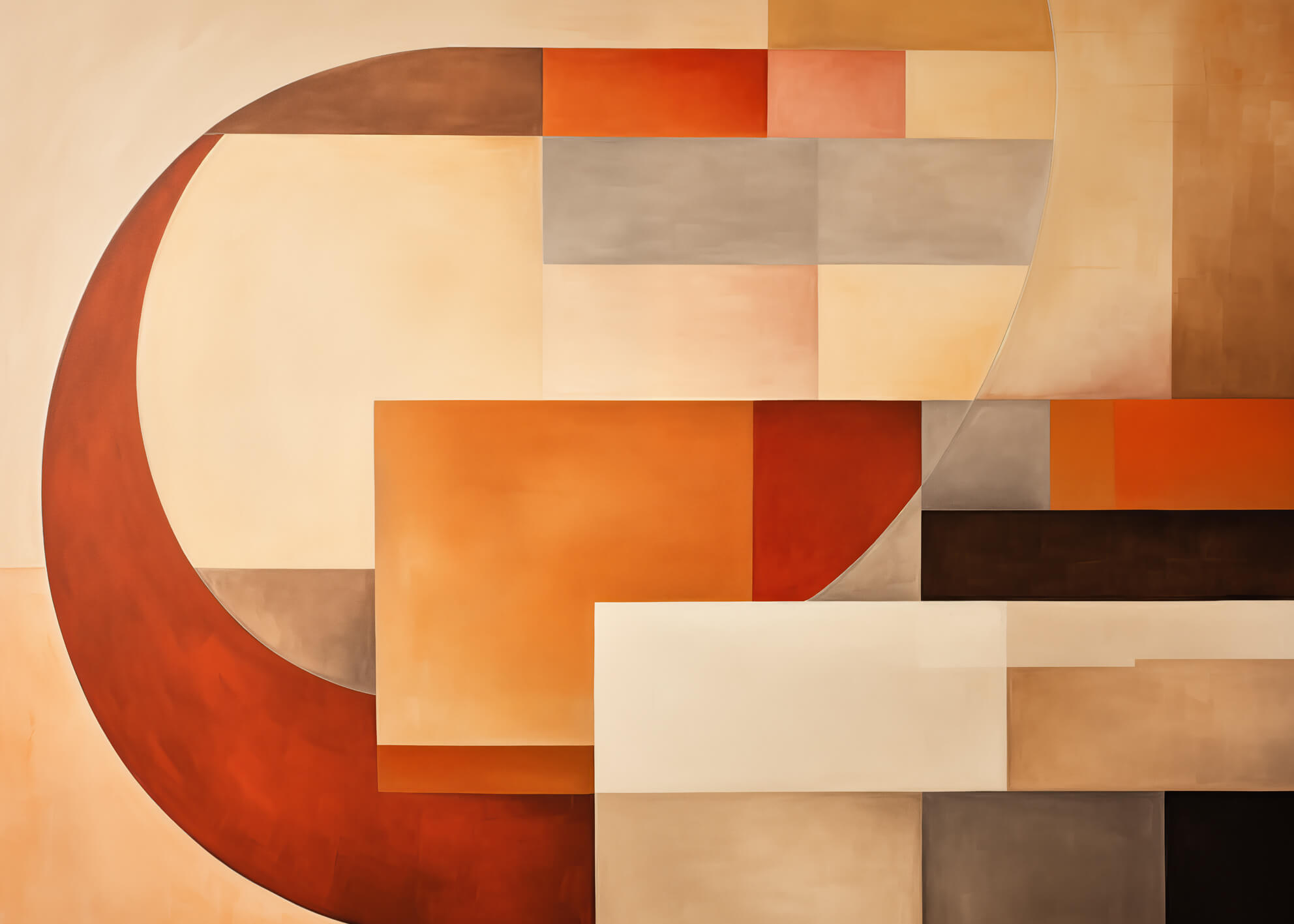 Ljuddämpande tavla - Sunset Geometry