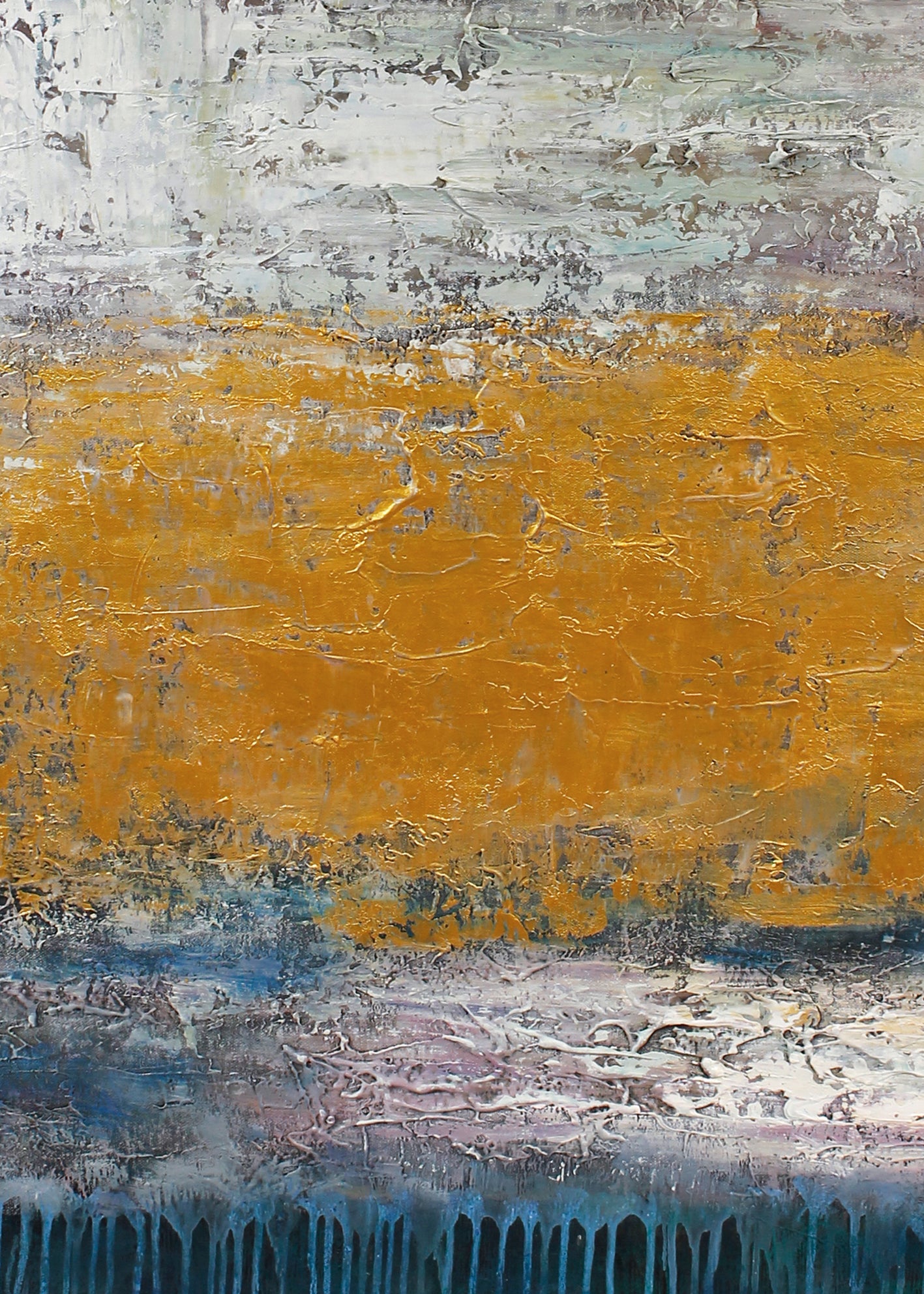 Abstrakt Oljemålning - Torch of Light (70X100)