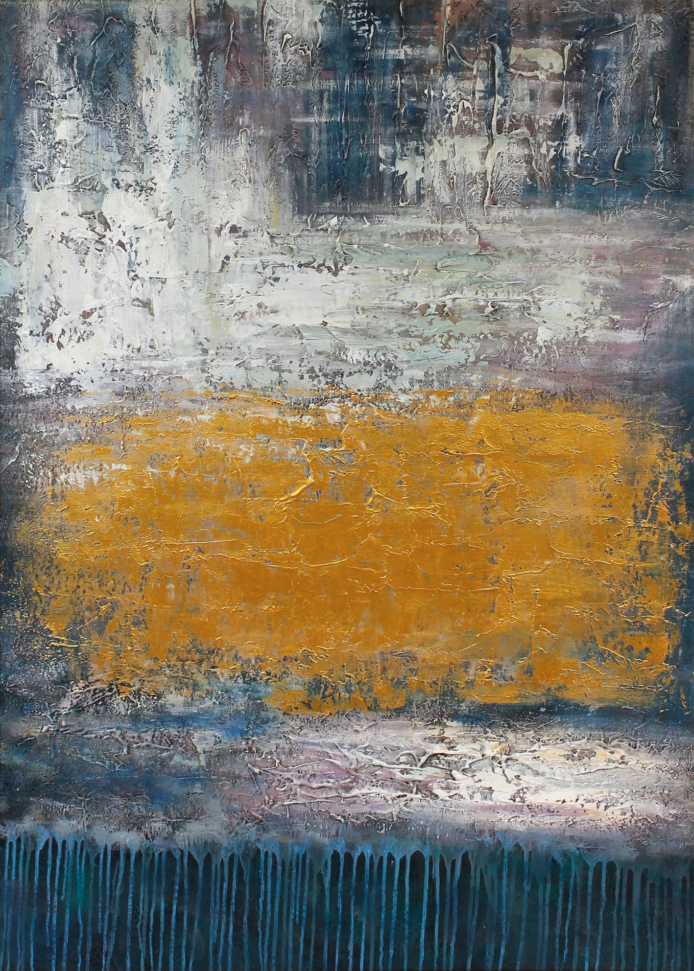 Abstrakt Oljemålning - Torch of Light (70X100)