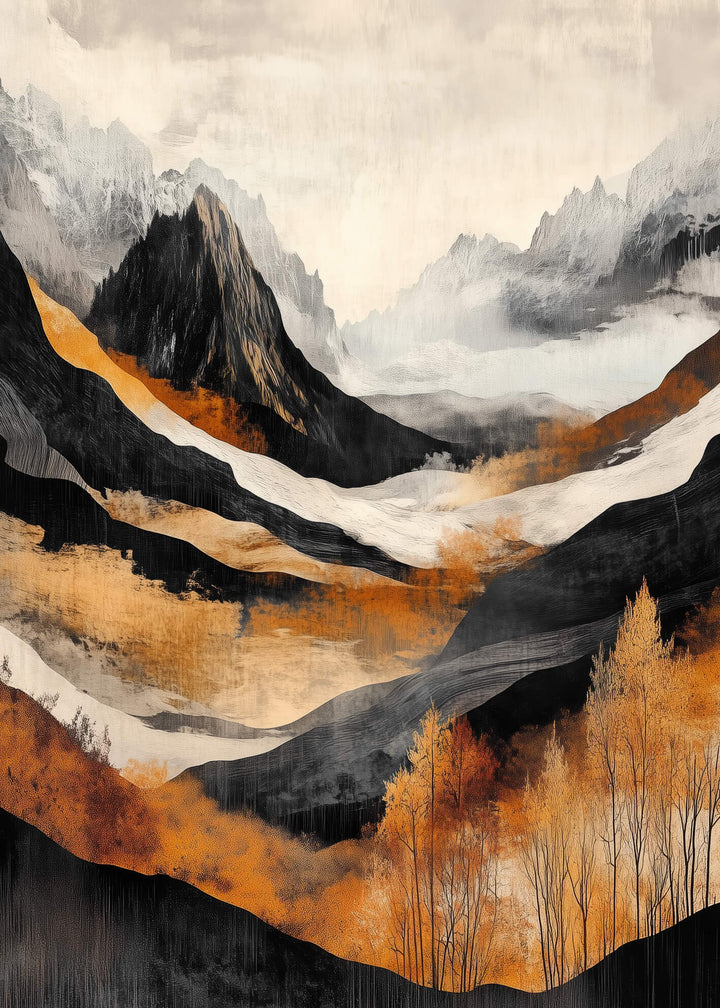 Ljuddämpande tavla - Mountain Glow