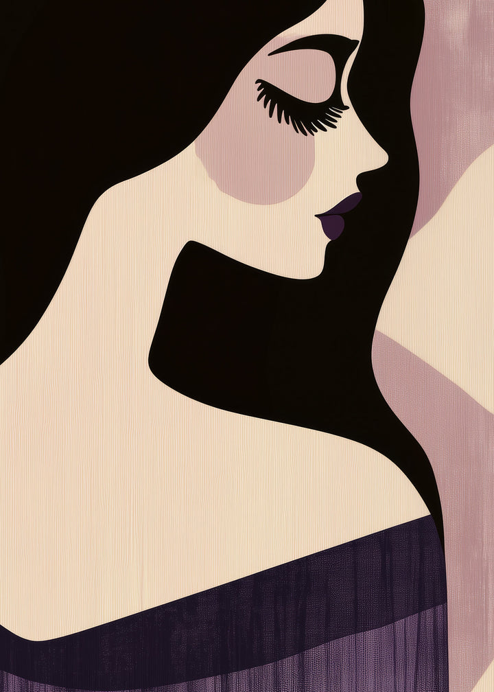 Ljuddämpande tavla  - Poise in Violet