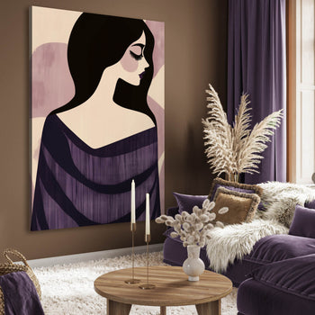 Ljuddämpande tavla  - Poise in Violet