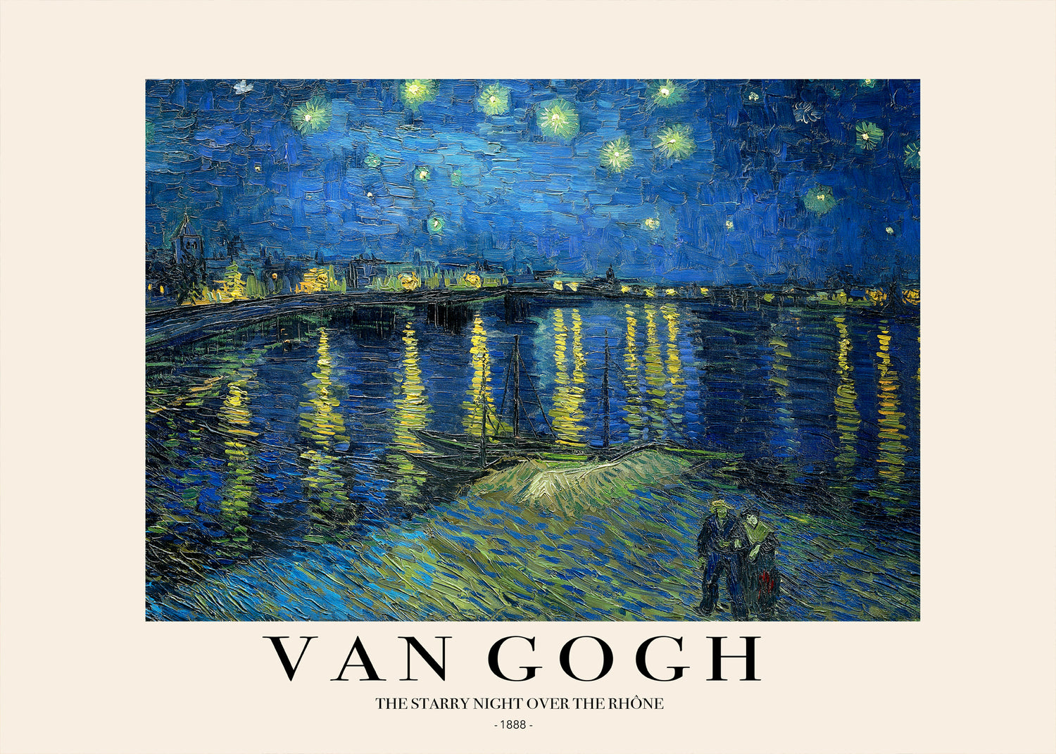 Ljuddämpande tavla - Starry Night Over the Rhône