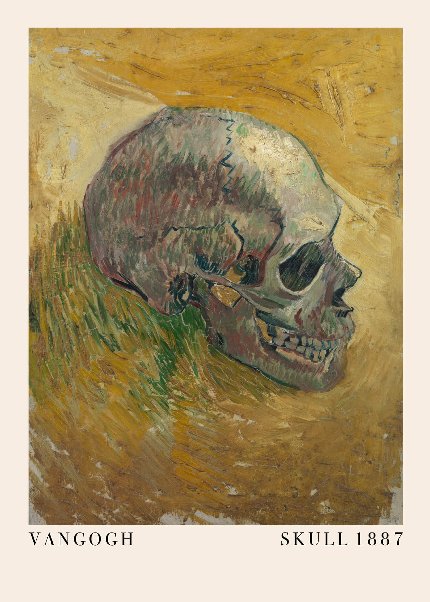 Ljuddämpande tavla - Skull (Side) 1887