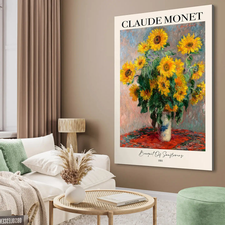 Ljuddämpande tavla - Bouquet of Sunflowers