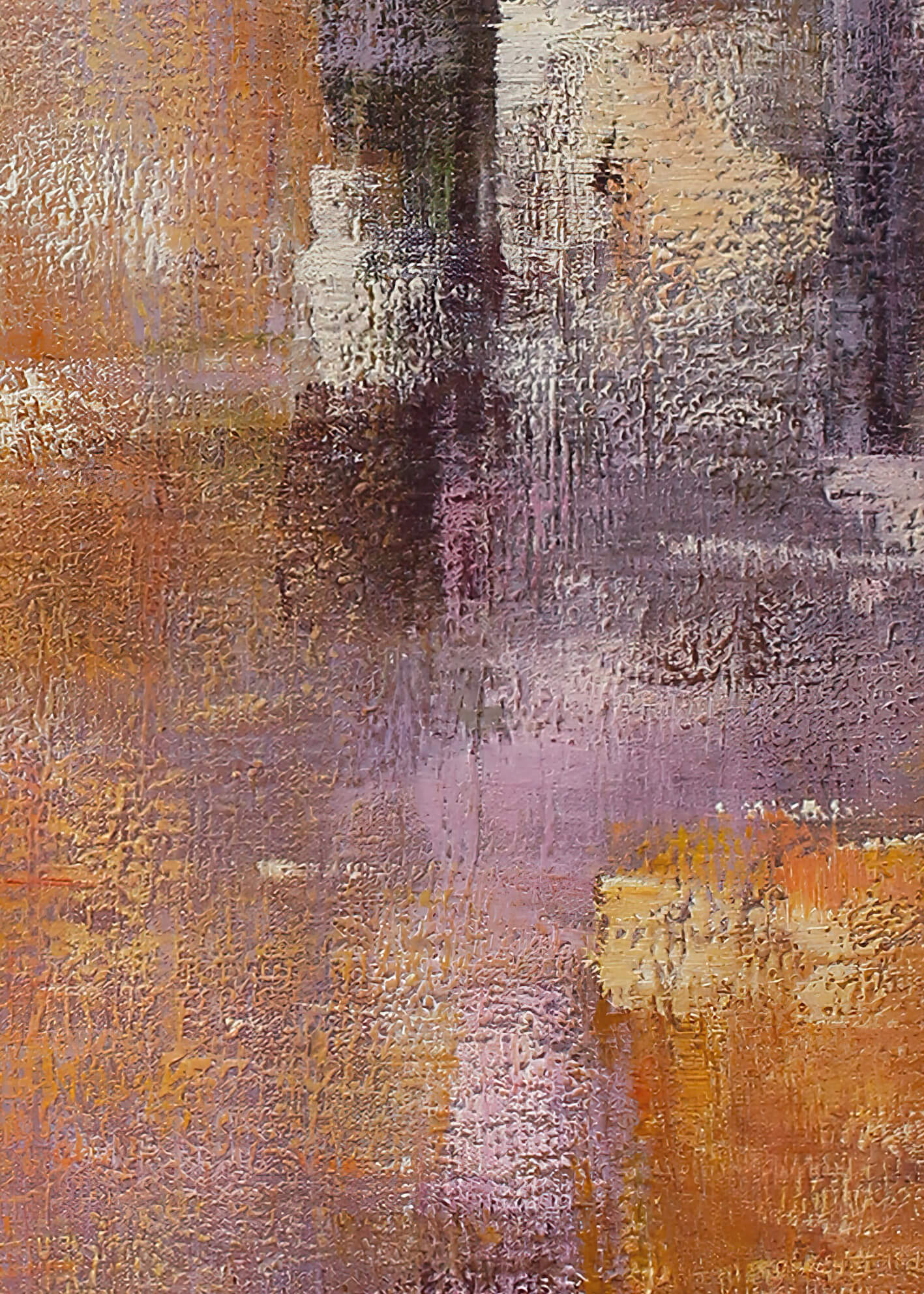 Abstrakt Oljemålning - Cape Town (80x120)