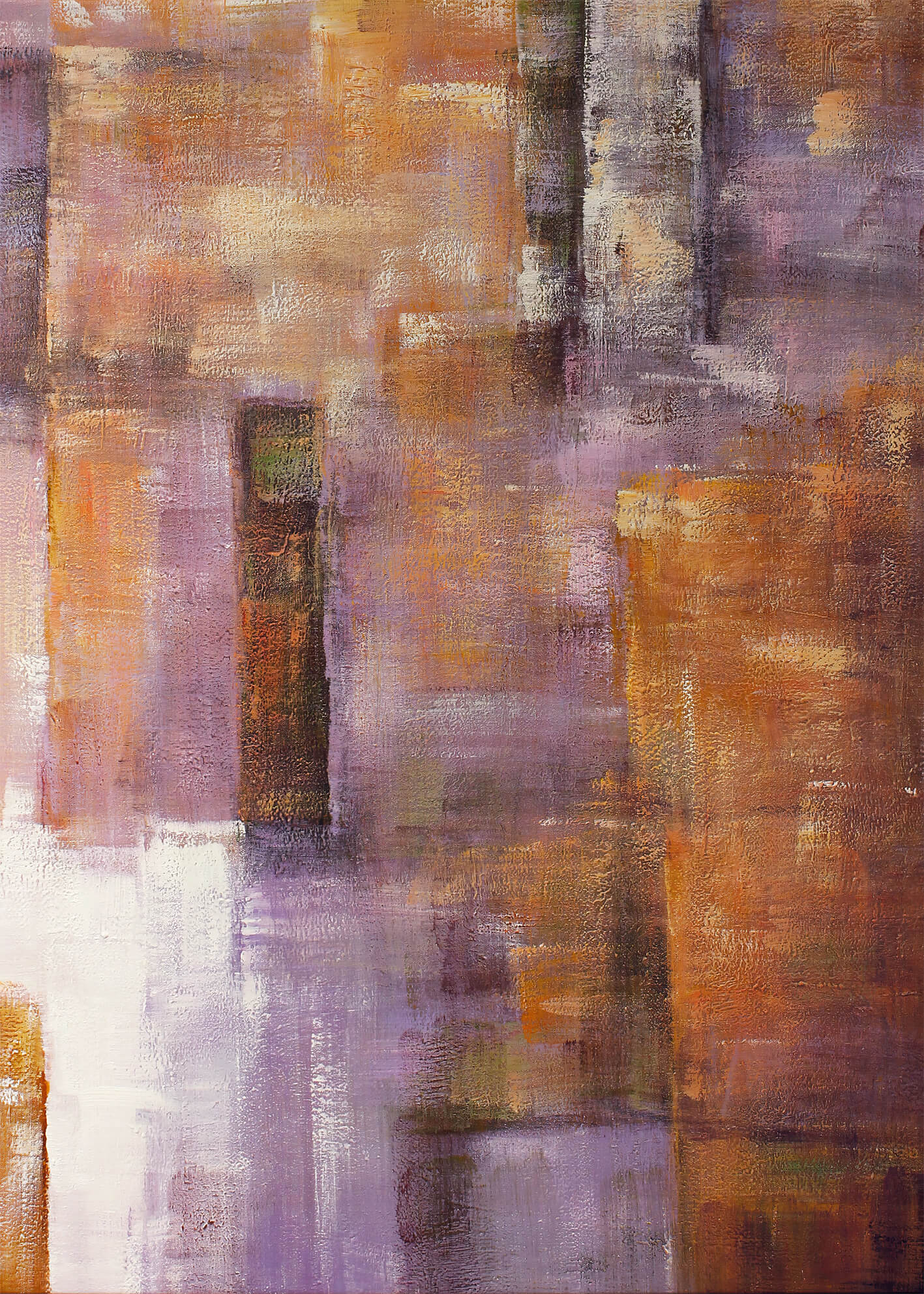Abstrakt Oljemålning - Cape Town (80x120)