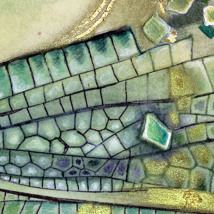 Ljuddämpande tavla - Mosaic Wings