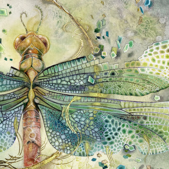Ljuddämpande tavla - Mosaic Wings