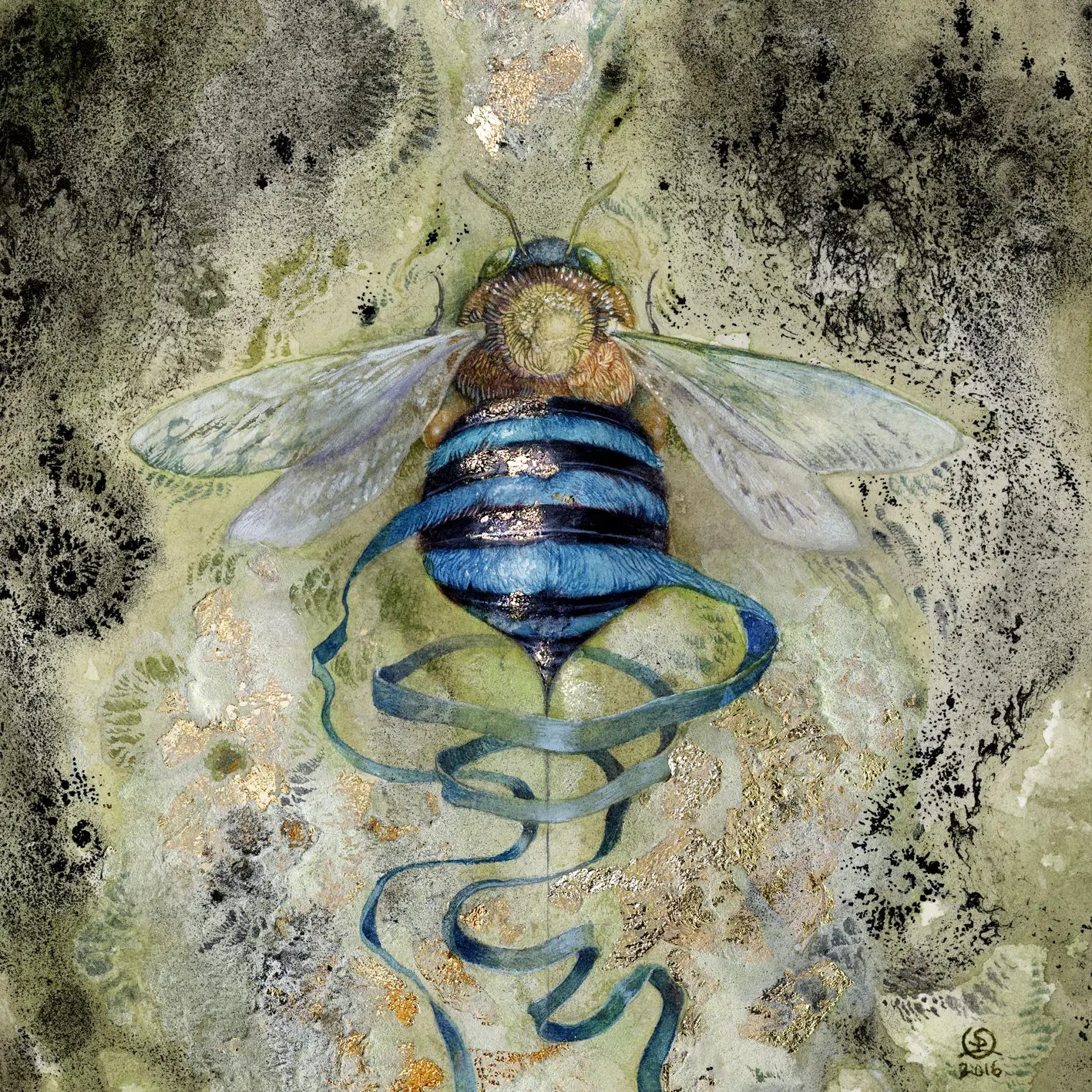 Ljuddämpande tavla - Bee of Eternity