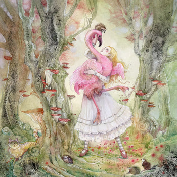 Ljuddämpande tavla  - Flamingo Waltz