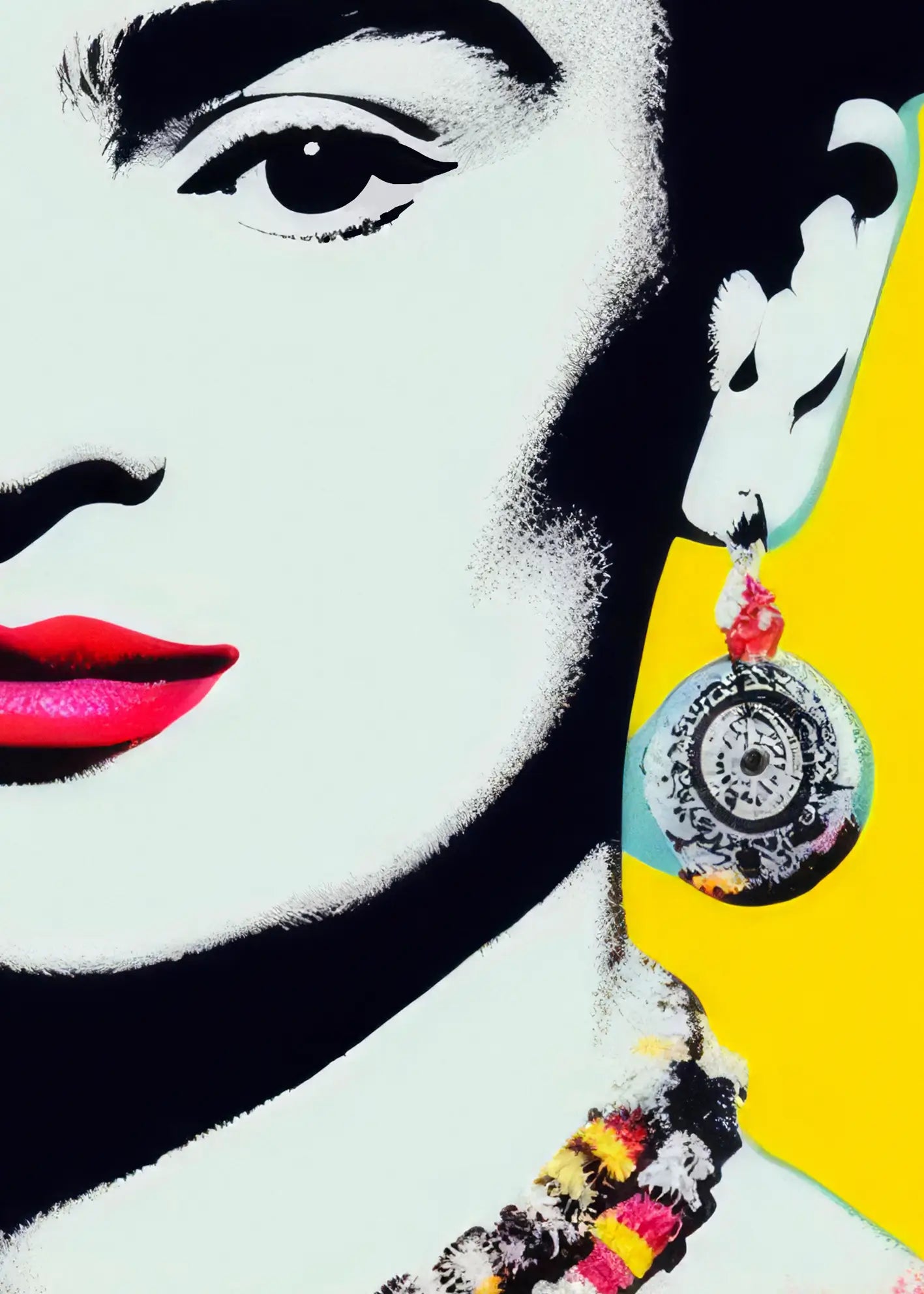Ljuddämpande tavla - Pop Art Frida