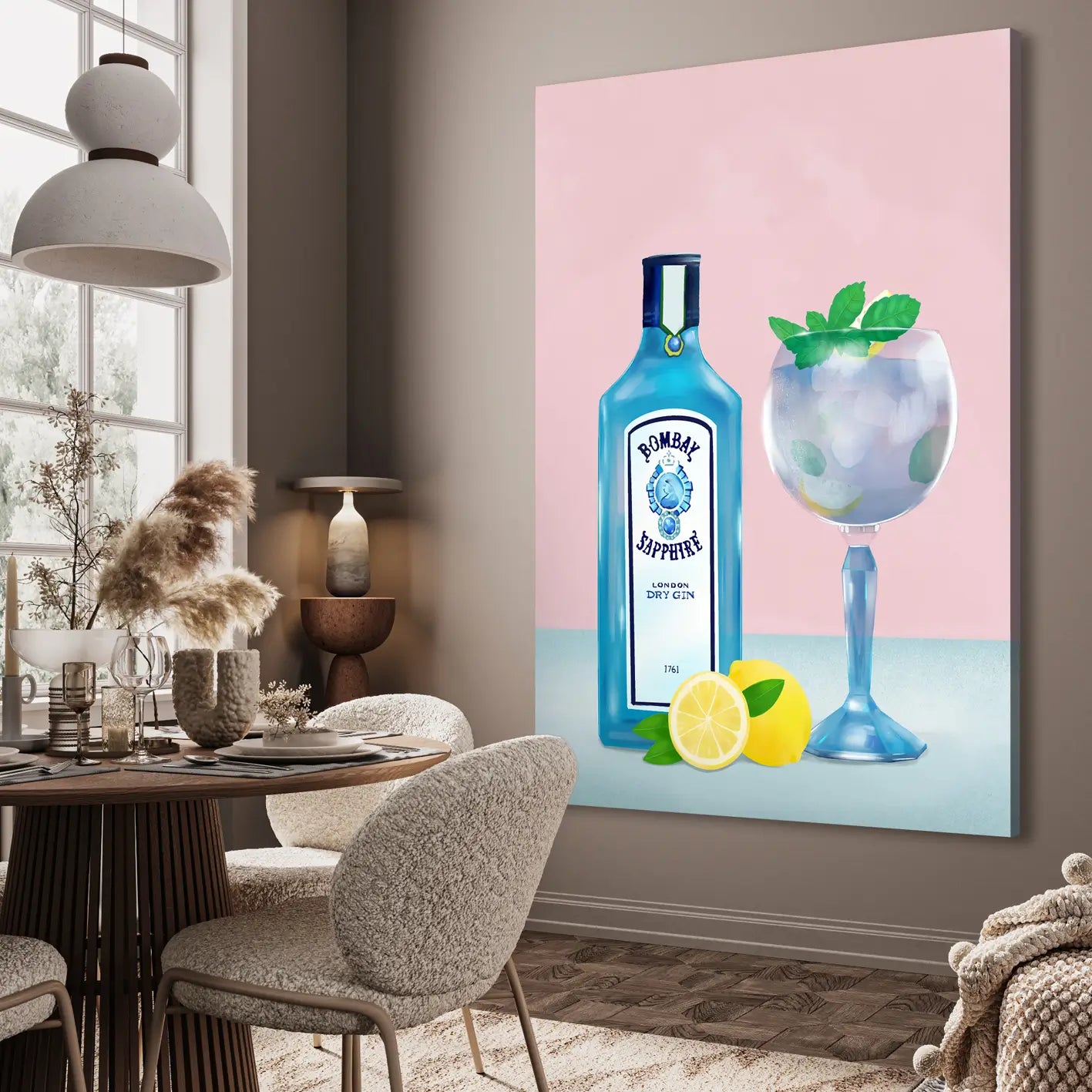 Ljuddämpande tavla - Gin Elegance