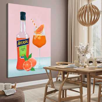 Ljuddämpande tavla - Aperol Bliss