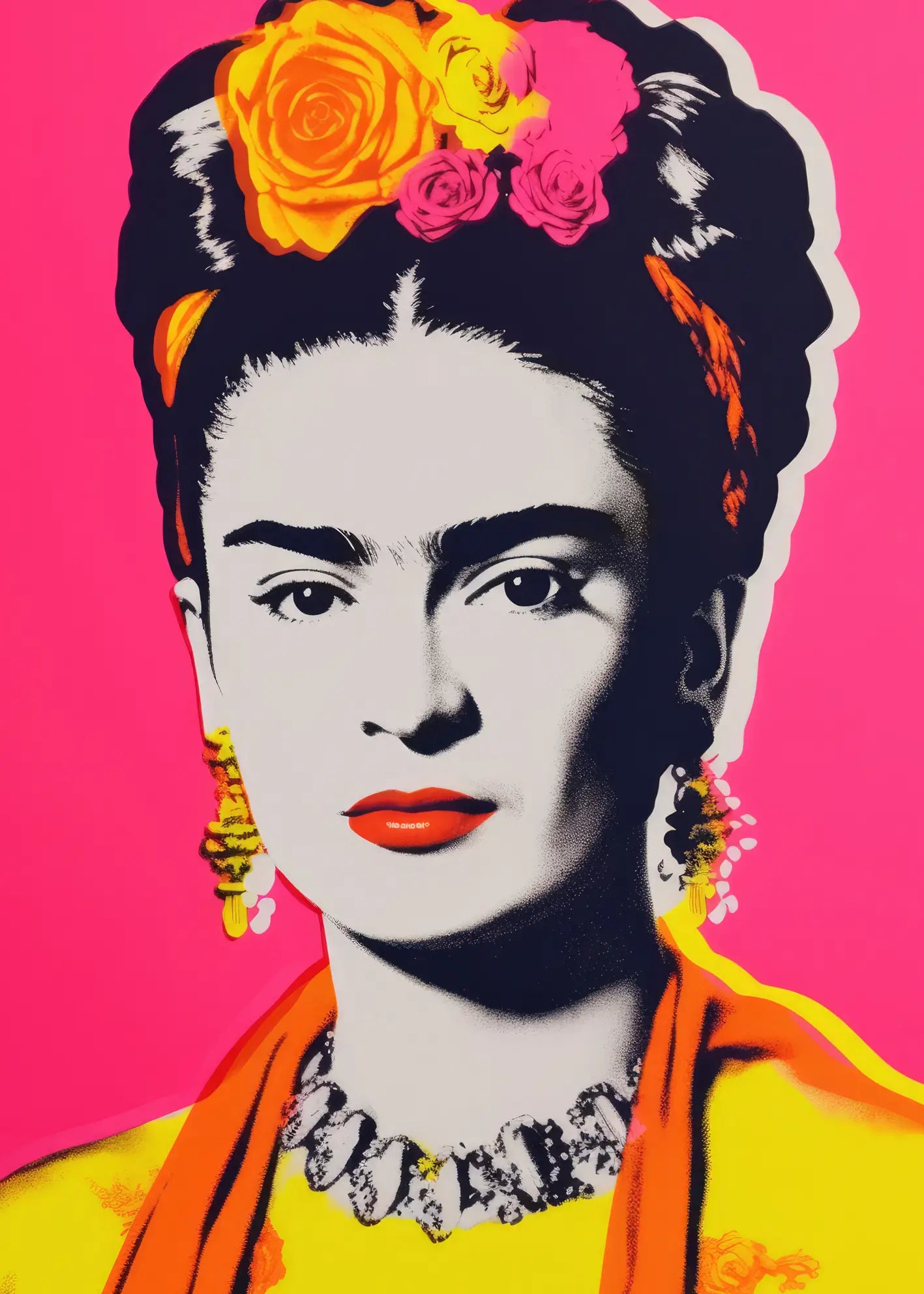 Ljuddämpande tavla - Neon Frida