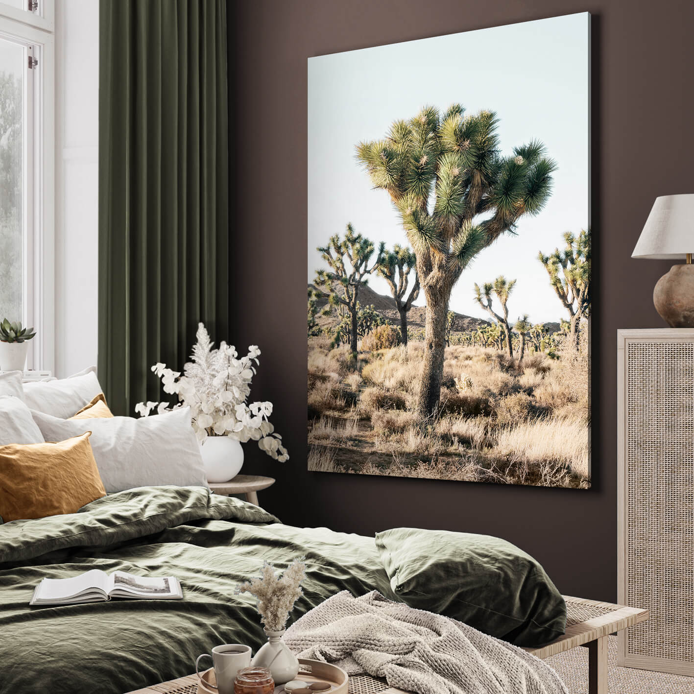 Canvastavla - Joshua trees in the desert (50x70)