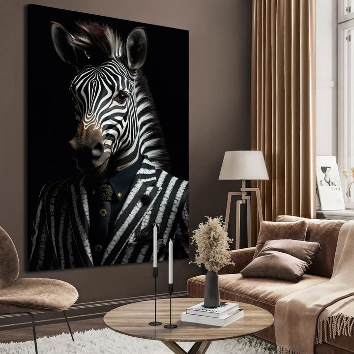 Ljuddämpande tavla  - Zebra Chic
