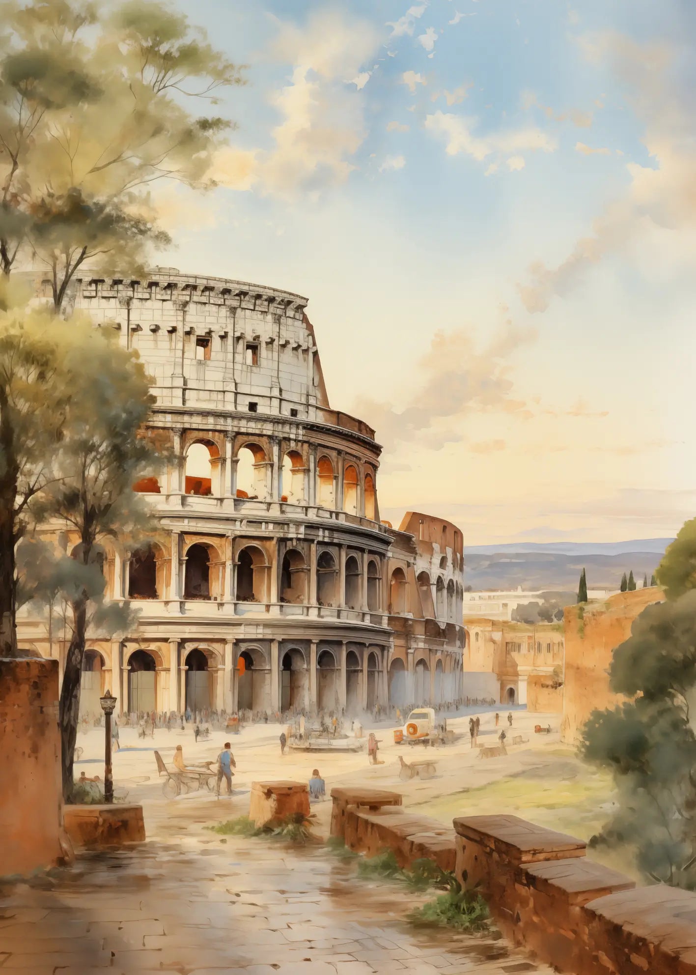 Ljuddämpande tavla - Echoes of Rome