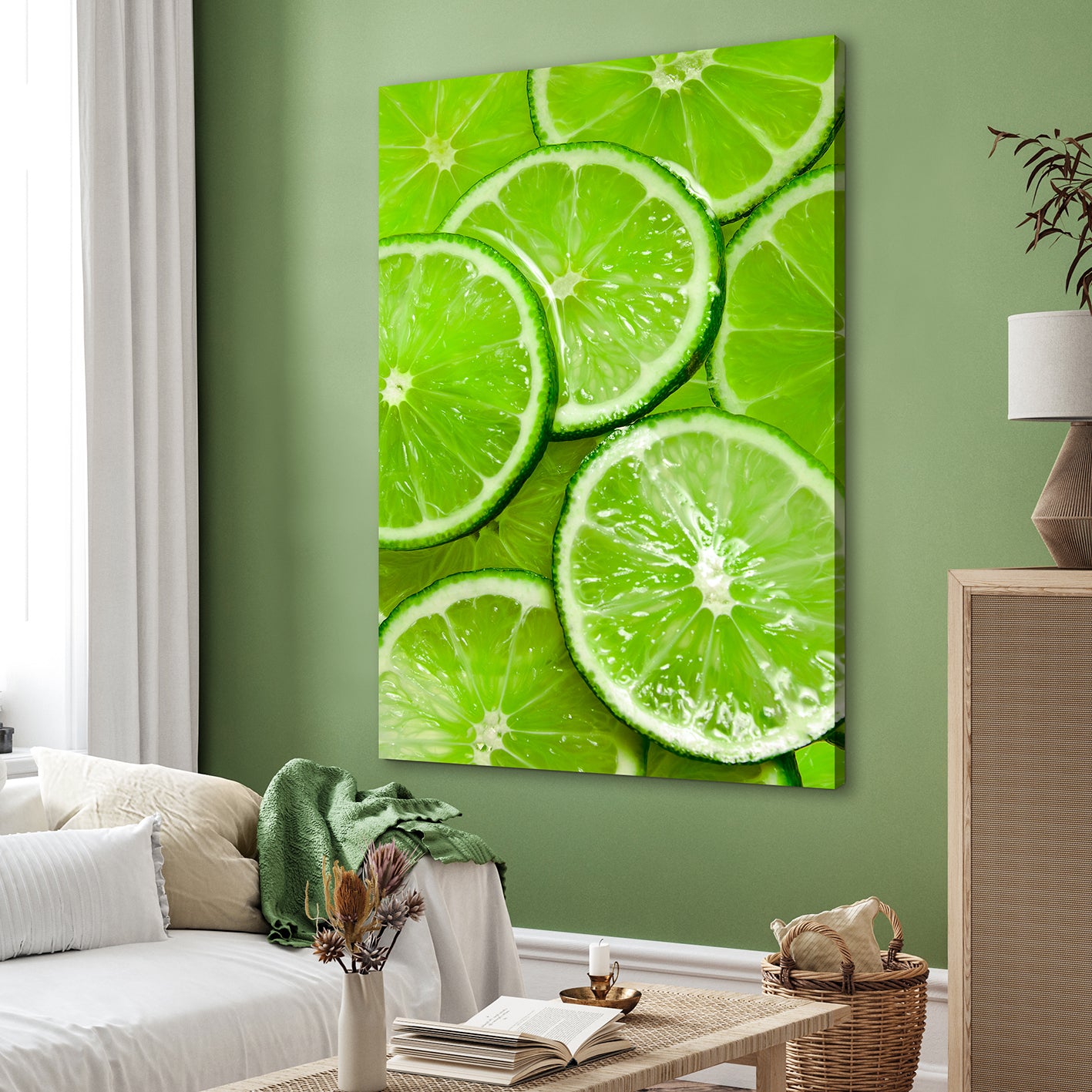Canvastavla - Lime (50x70)