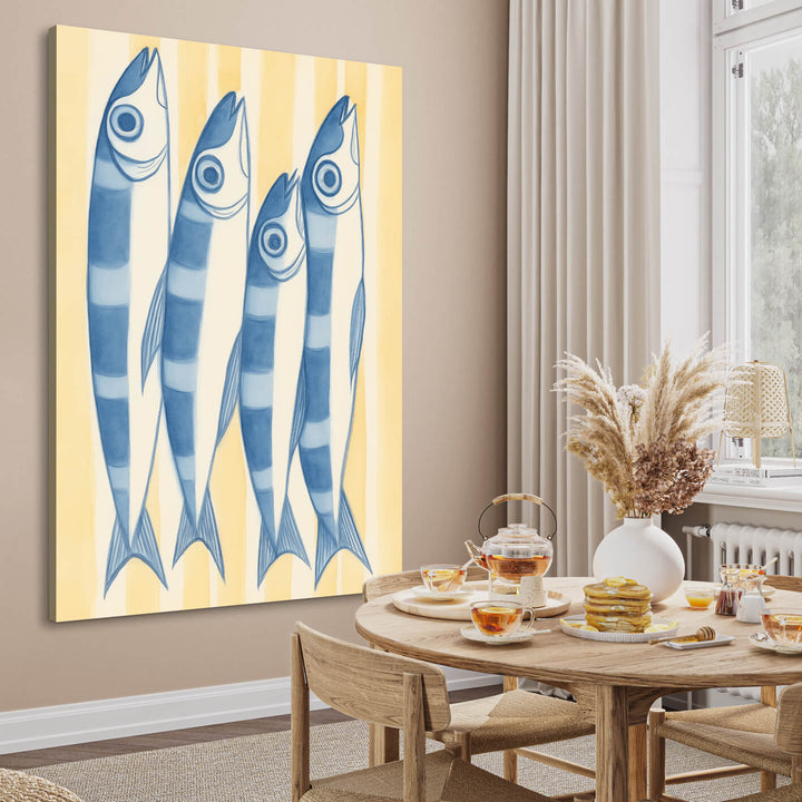 Ljuddämpande tavla - Striped Sardines