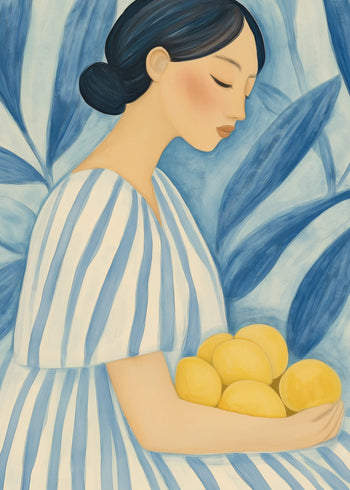 Ljuddämpande tavla - Citrus Muse
